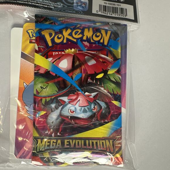 Pokémon TCG: Mega Evolution Booster Pack & Mini Portfolio - Picture 3 of 3